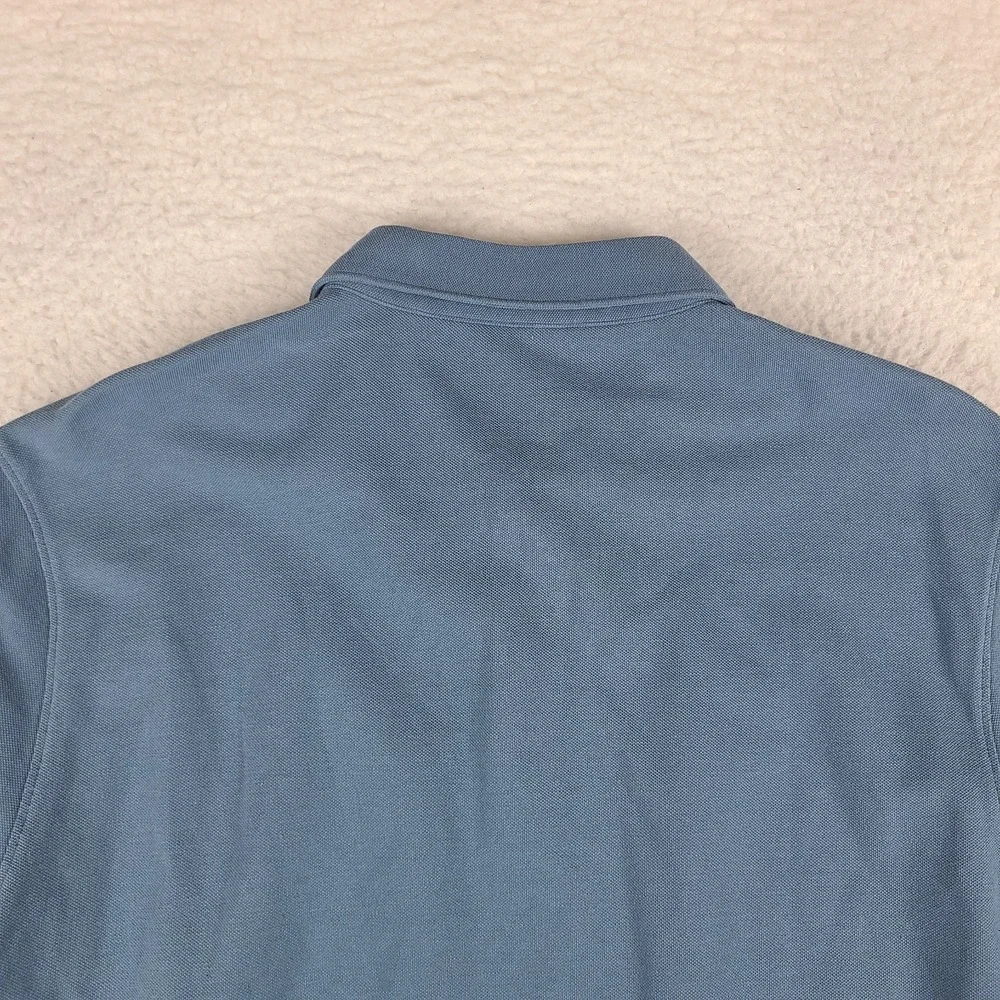 UNTUCKit Polo Shirt Mens XL Blue Steel Pima Cotton Performance Short Sleeve